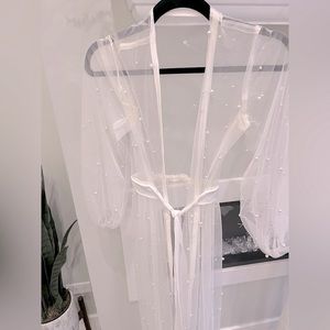 Limited Edition Etsy Pearl Beaded Robe OSFM